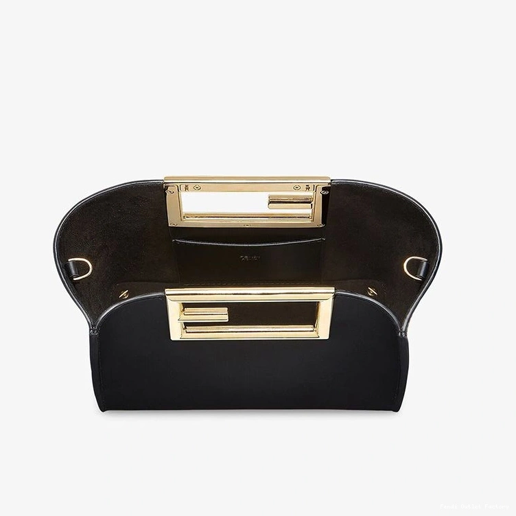 Affordable HOT Way Leather Black In Fendi Bag Calf Small 0808